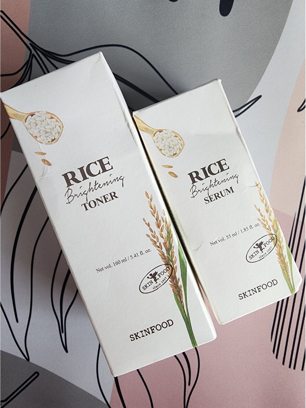 SKINFOOD Rice Brightening Toner 160ml - Vegan,